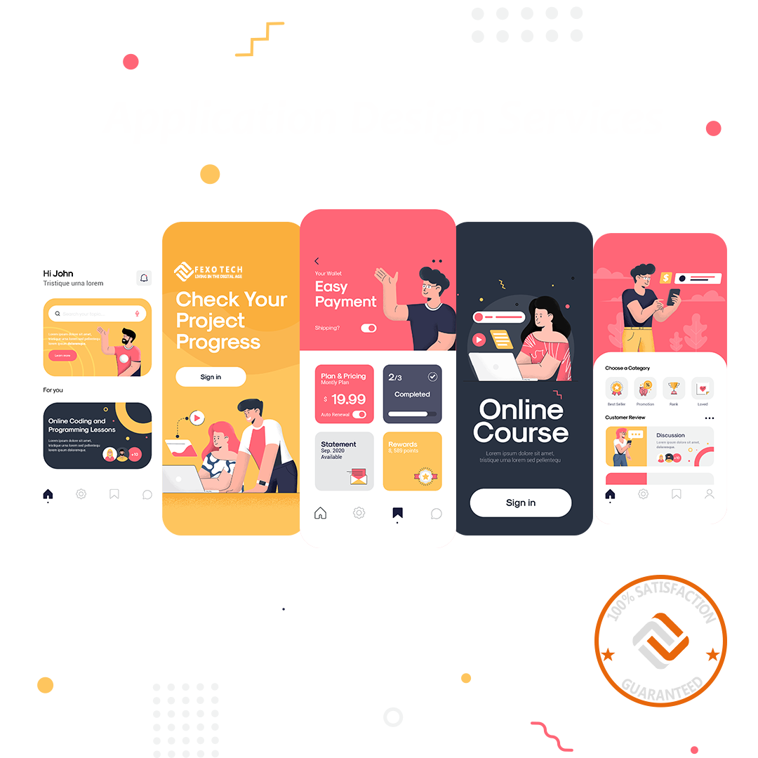 Set of UI UX Screen Set of UI UX Screen